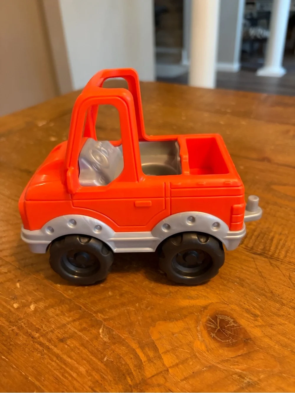 Fisher Price Little People orange pickup truck as is